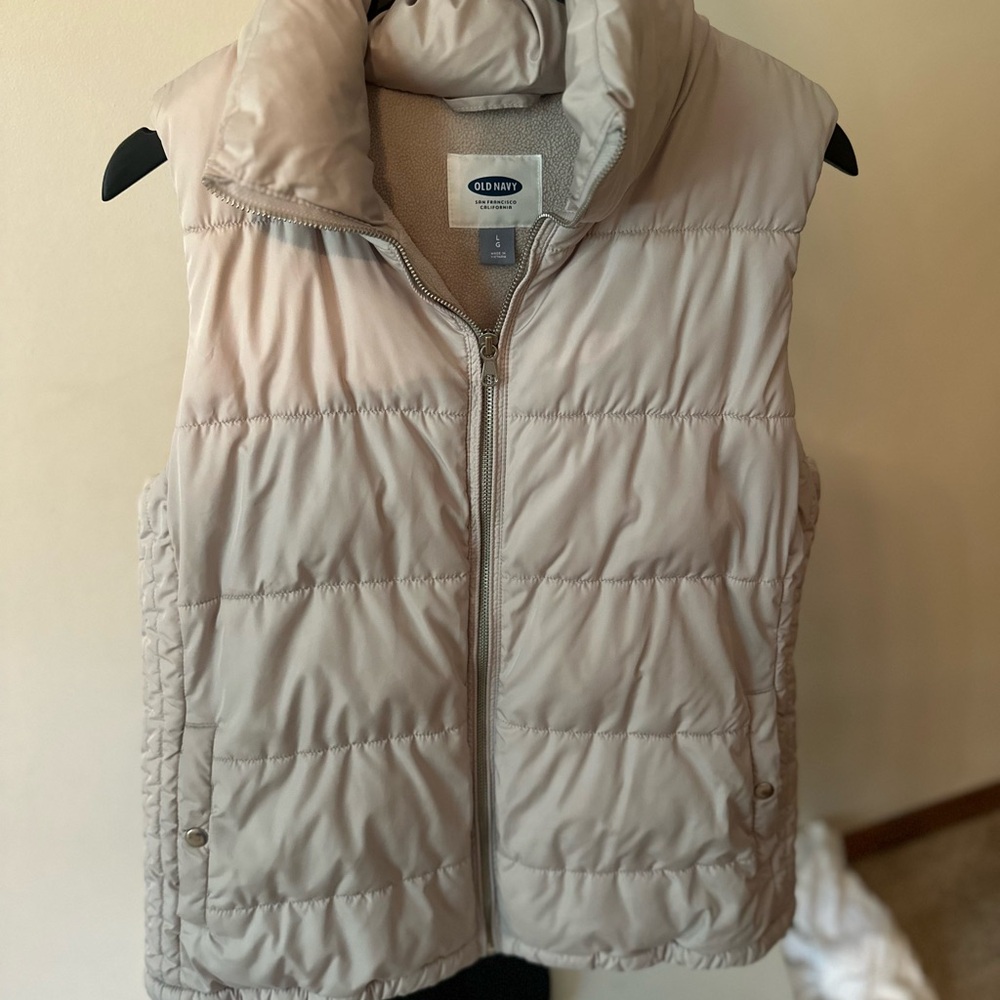 GENNY Beige Puffer Vest